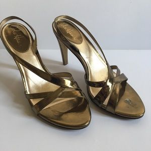 Bronze Metallic Heels- Size 9- Cole Haan